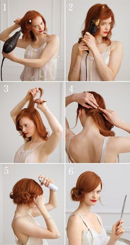 Messy redhead side updo  #hair #hairstyle #hairdo - bellashoot.com