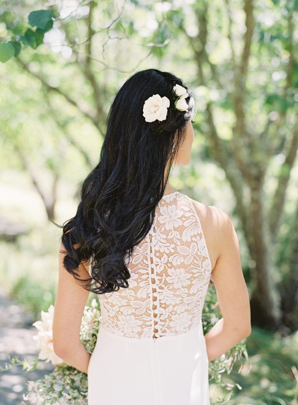 Featured Photographer: Carlie Statsky Photography; Wedding hairstyles ideas.