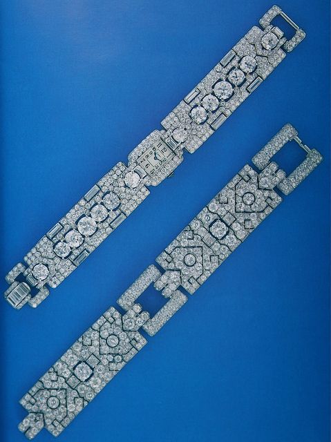 Cartier New York Art Deco Diamond Bracelet and Diamond Bracelet Watch by Clive K...