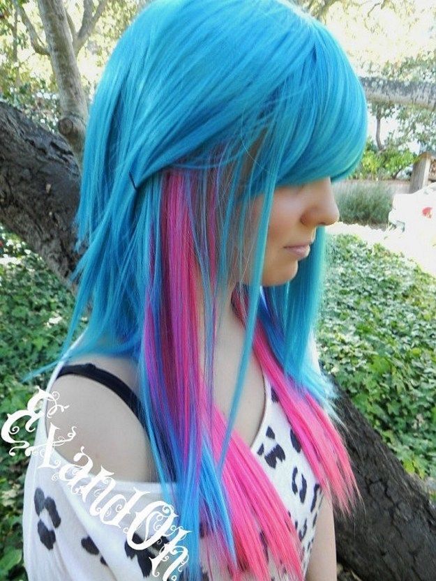 Rainbow Teal Pink Hair | Makeup Tutorials makeuptutorials.c...