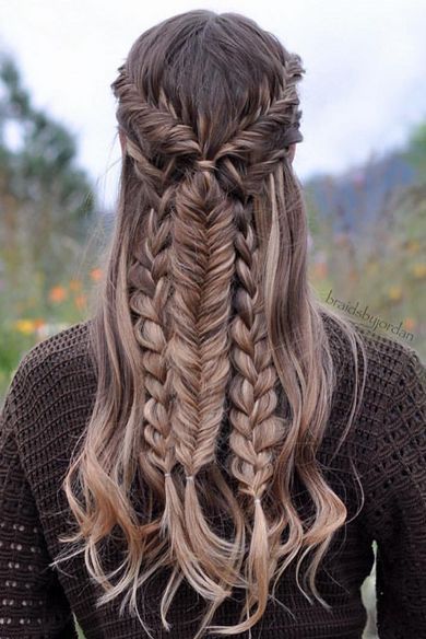 Gorgeous Mixed Braid Hairstyle created with Dirty Blonde Luxy Hair Extensions by...