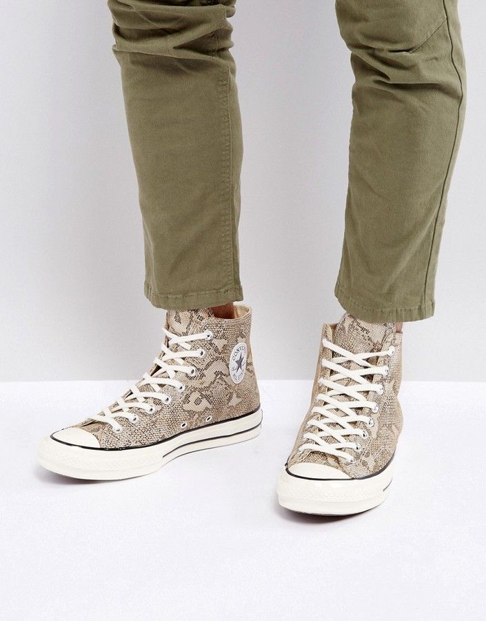 Converse Chuck Taylor All Star '70 Snake Pack Hi Sneakers In Brown 158856C