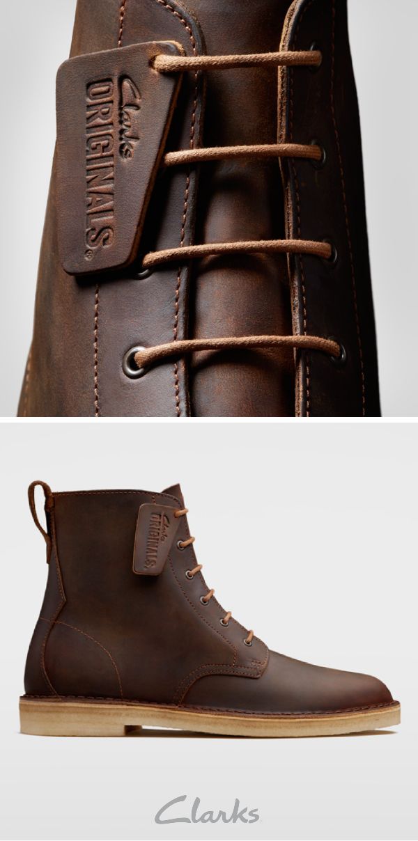 Made with high-quality leather, Clarks Desert Mali is a men’s boot that will k...