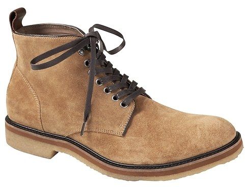 Paxton Suede Crepe-Sole Work Boot