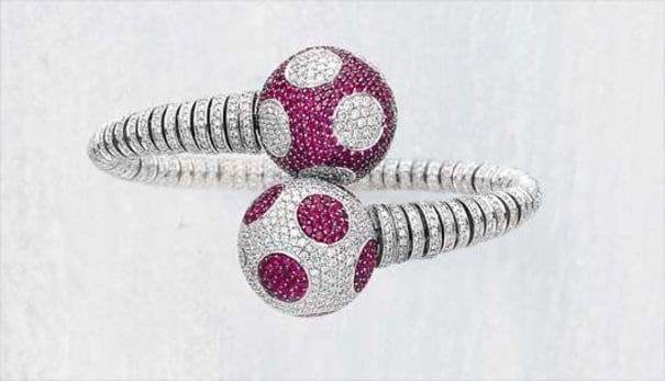 Enigma by Gianni Bulgari Unique Diamond and Ruby 'Sphera' Bracelet ENIGM...