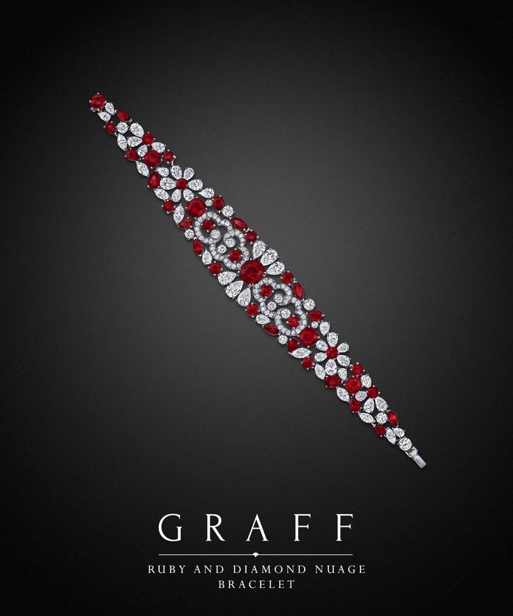 Graff Ruby and Diamond Bracelet. Diamonds 20.78 cts. and Rubies 31.19 cts. | You...