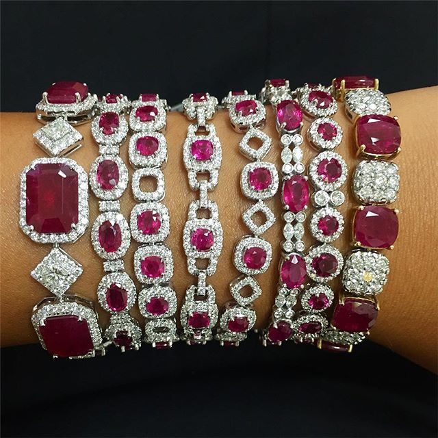 Ruby bracelet #stack! 😍❤️💎❤️😍