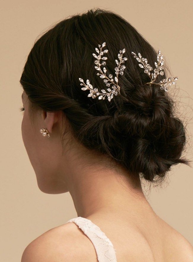 Featured Hair Accessory: Courtesy of BHLDN; www.bhldn.com; Wedding hairstyle ide...