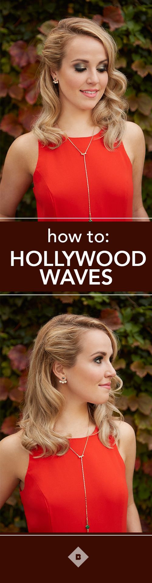 Glamorous Hollywood waves look just as good at your holiday parties as they do o...