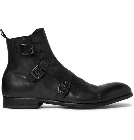 Alexander McQueen Triple Monk-Strap Boots | MR PORTER