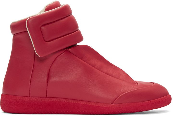 Maison Margiela Red Future High-Top Sneakers