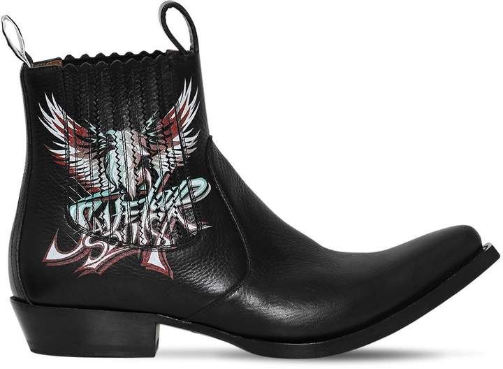 Save Our Soul Leather Cowboy Boots