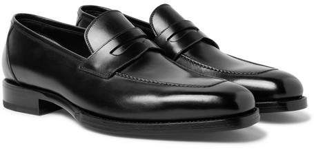 TOM FORD Wessex Leather Penny Loafers