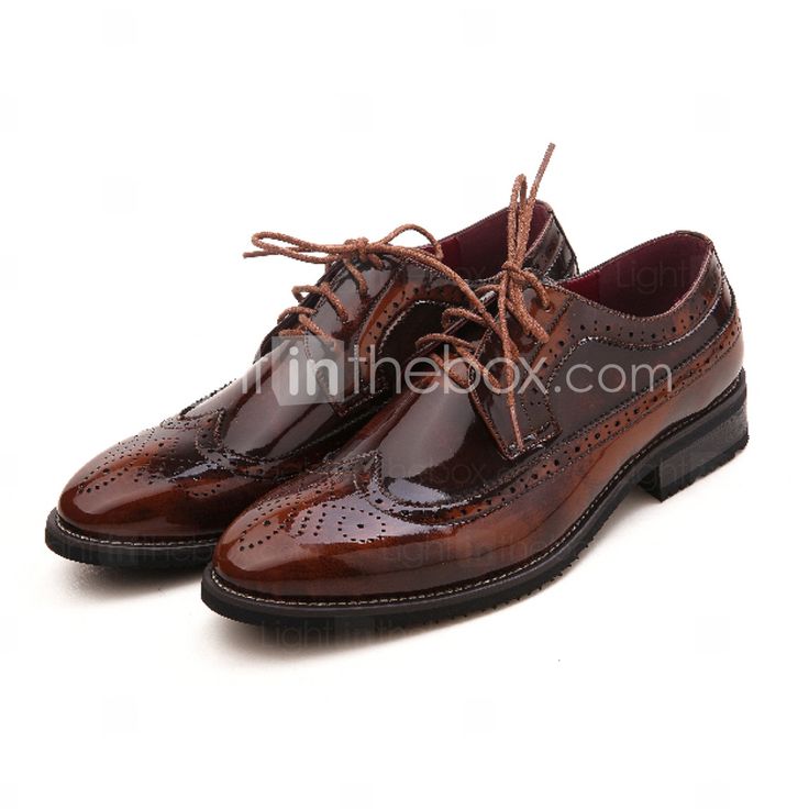 Men's Shoes Comfort Closed Toe Flat Heel Leather Oxfords Shoes More Colors avail...