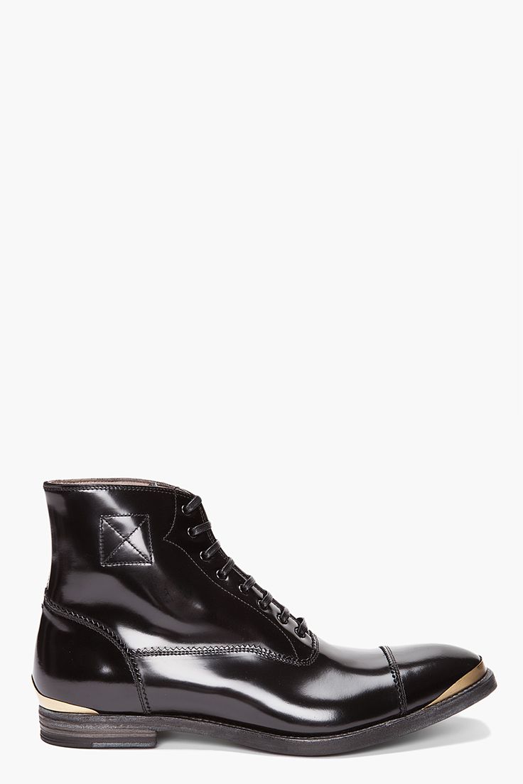 Alexander McQueen - Gold Tip Boots #boots #mens #footwear #nattyguy