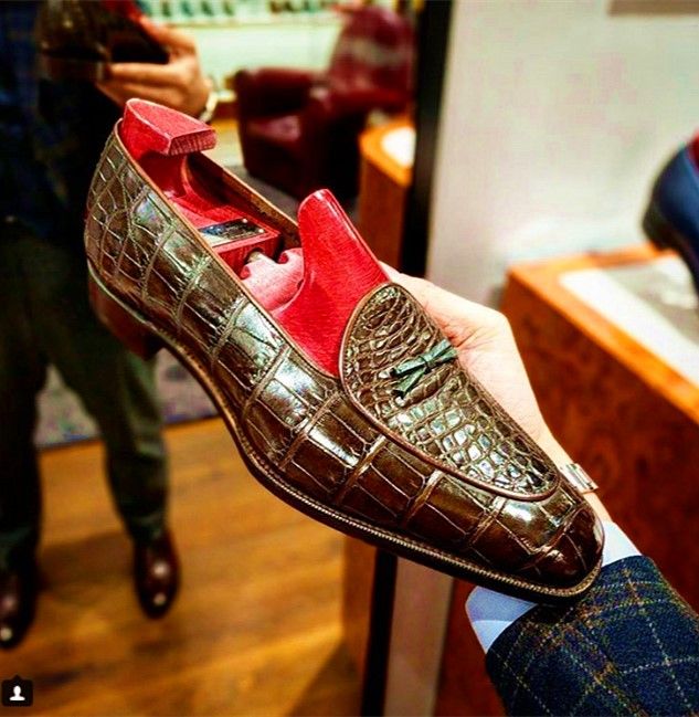 Luxury Alligator Slip-On Loafers for Men