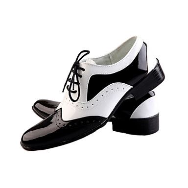 Men's Shoes Comfort Flat Heel Leather Oxfords Shoes - USD $ 17.70