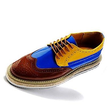Men's Shoes Comfort Flat Heel Oxfords with Lace-up Casual Shoes More Colors avai...