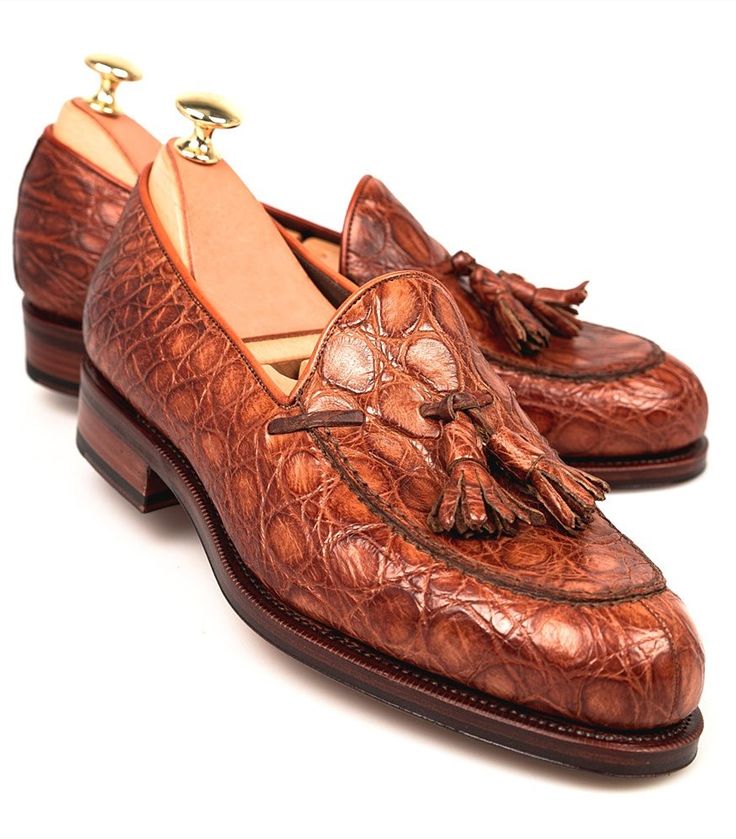 Men’s Alligator Classic Tassel Loafer Leather Lined Shoes
