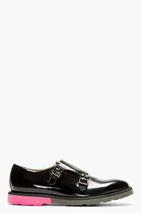 Paul Smith Black Monk Strap Pitt Shoes for men | SSENSE