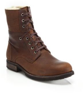 UGG Larus Wool-Lined Leather Boots