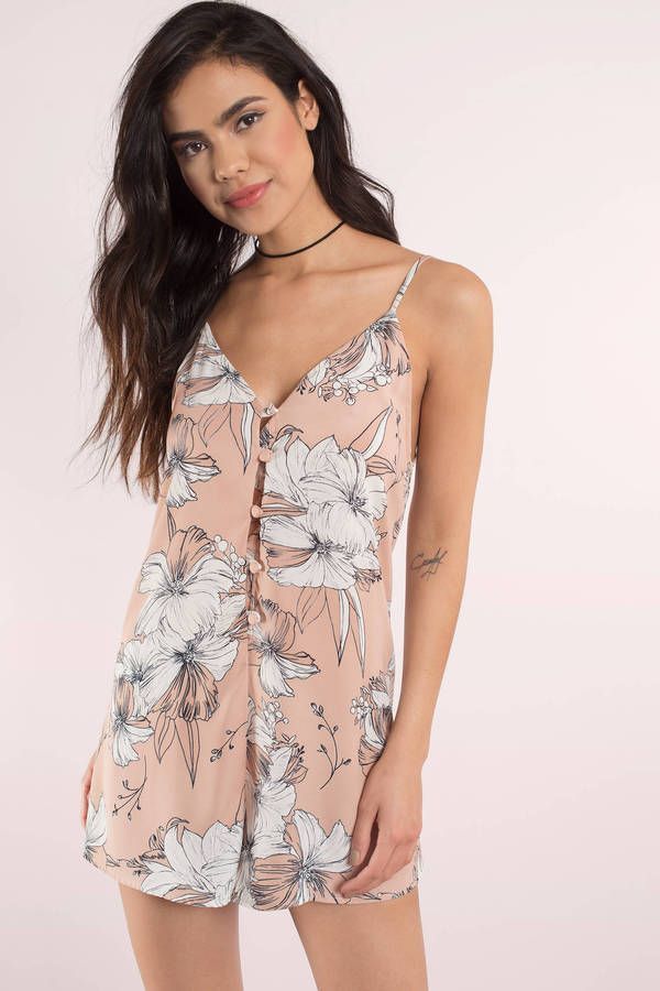 Lydia Button Up Romper