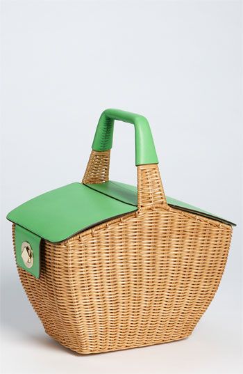 Kate Spade wicker picnic basket  Purses