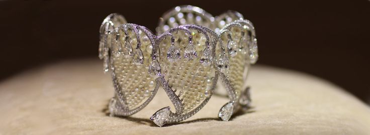 Boghossian Ballet Oriental Baladi bracelet with saltwater pearls and diamonds