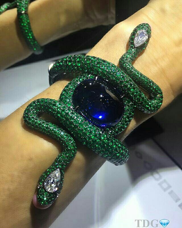 Sapphire, emeralds, diamonds