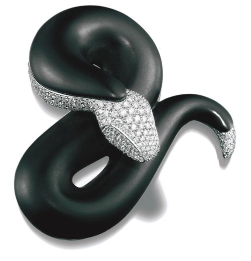 Vhernier serpent brooch in Italian 18kt & pave set diamonds. ill take it and wea...
