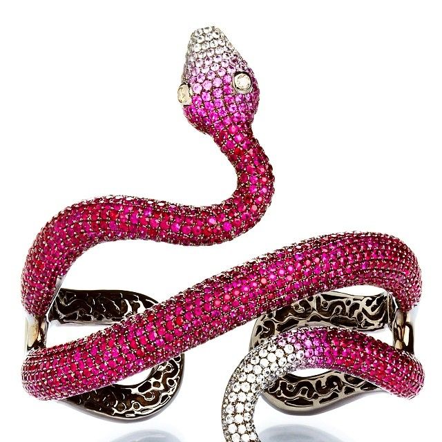 Wendy Yue - Sapphire Snake bracelet