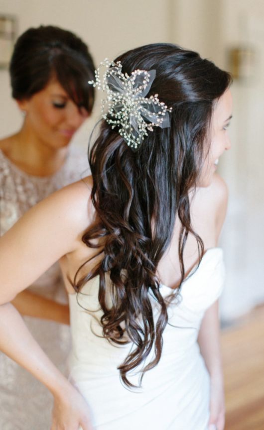 Featured Photographer: Abby Grace Photography; Wedding hairstyle idea.
