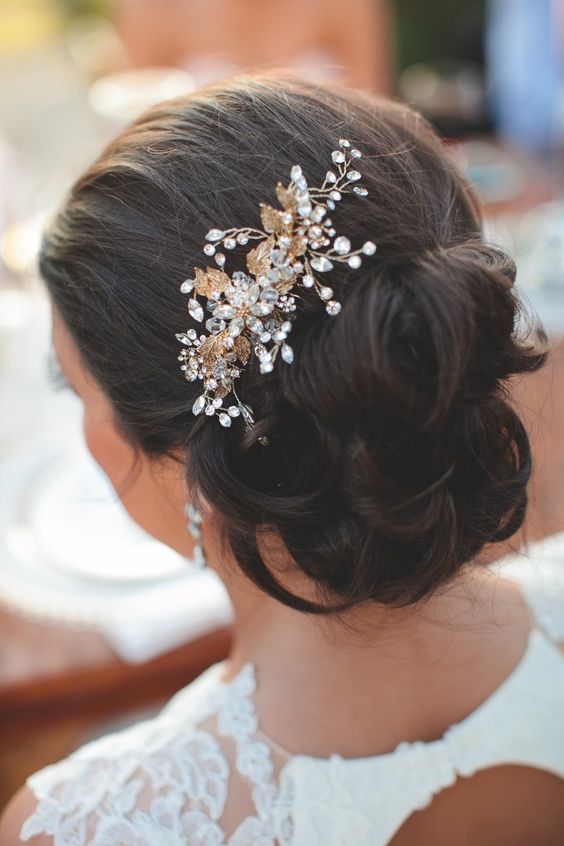 Featured Photographer: SMS Photography; Wedding hairstyle idea.