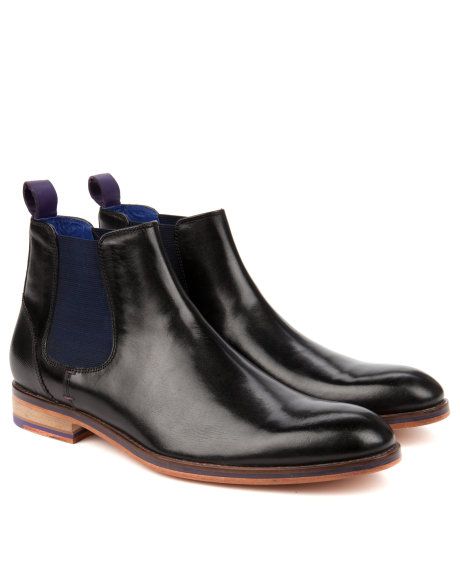 Leather chelsea boot - Black | Shoes | Ted Baker