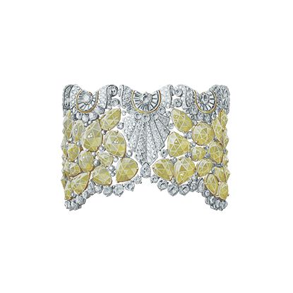 Van Cleef & Arpels Peau d'âne. Couleur du Soleil Bracelet of 82 yellow diamonds...