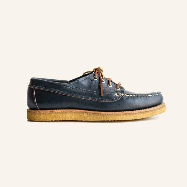 Oak Street Bootmakers | Navy Crepe Sole Trail Oxford - Footwear