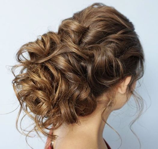 Curly Updo Wedding Hairstyle - MODwedding