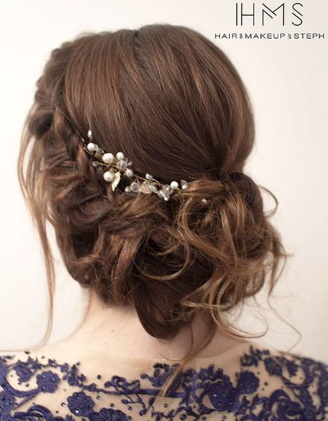 Featured Hairstyle: Hair and Makeup by Steph; Wedding hairstyle idea.