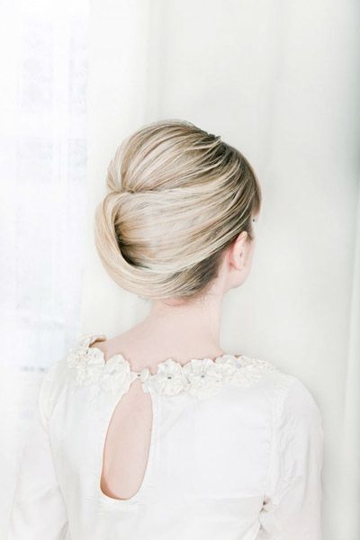 Tucked In Chignon Wedding Hairstyle - MODwedding
