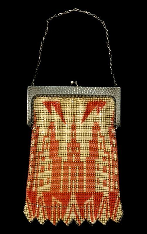 Skyscraper motif purse, circa 1930. (The Wolfsonian–Florida International Univ...
