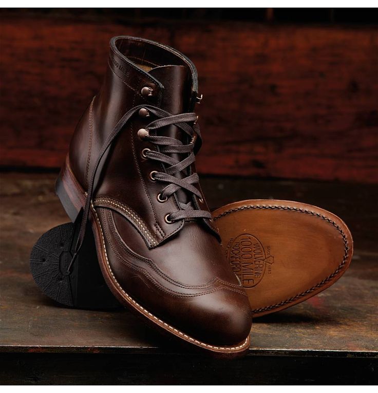 Men's Addison 1000 Mile Wingtip Boot - W05342 - Vintage Boots Wish I had $37...
