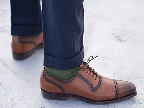 great shoes , trouser length and socks