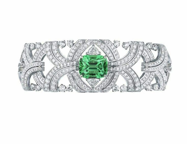 Paraiba Tourmaline and Diamond Bracelet by Louis Vuitton from the new Conquétes...