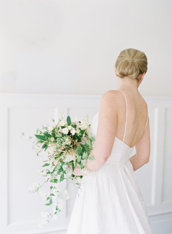 Classic Blush Floral Connecticut Wedding with Plum Details