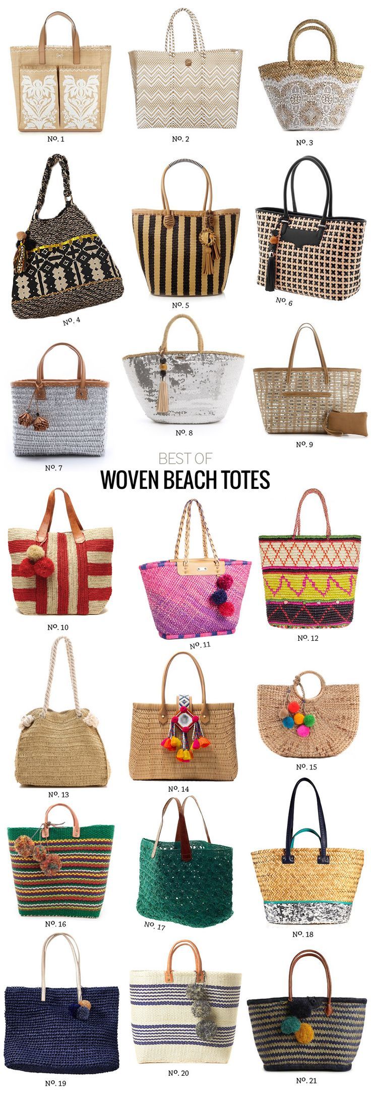 // Best Of: Woven Beach Totes by Modern Eve