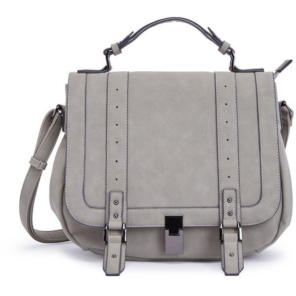 ShoeDazzle Bags Francois Womens Gray found on Polyvore featuring bags, handbags,...