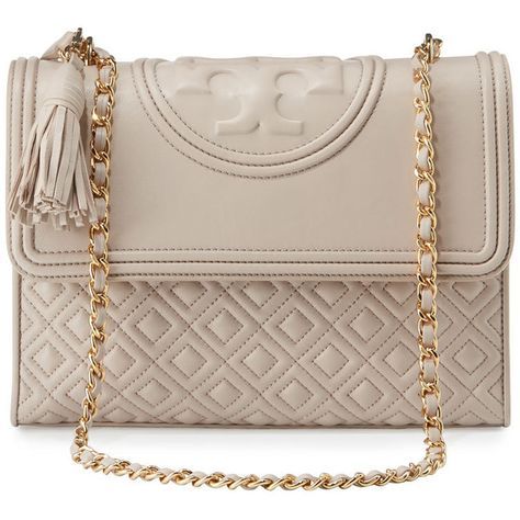 Tory Burch Fleming Quilted Convertible Shoulder Bag ($520) ❤️ liked on Polyv...
