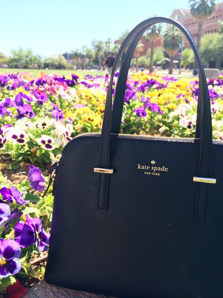 Black Kate Spade leather handbag