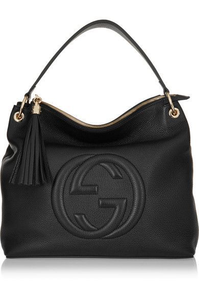 Gucci | Soho Hobo textured-leather shoulder bag | NET-A-PORTER.COM