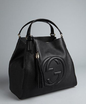 Gucci black textured leather 'Soho' large tote | I would legitimately SL...